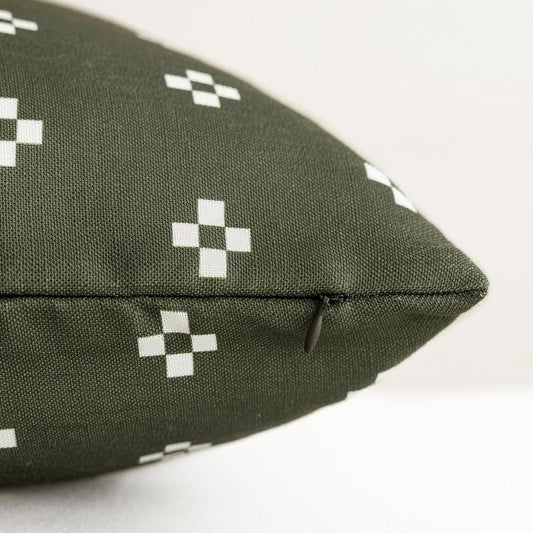 Foindtower Pack of 2, Decorative Modern Accent Throw Pillow Covers Print Farmhouse Cushion Case Boho Home Decor for Chair Couch Sofa Bedroom Living Room Outdoor 18x18 Inch Olive Green