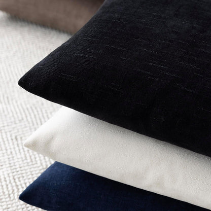 Foindtower Pack of 2 Soft Textured Throw Decorative Pillow Covers Square Accent Solid Cushion Cover Cozy Farmhouse Pillow Case with Zipper for Couch Sofa Bedroom Living Room 20x20 Inch, Black