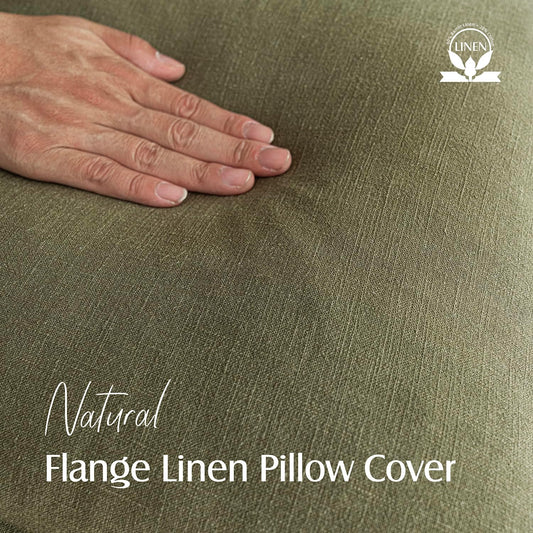 Foindtower Pack of 2, Decorative Linen Soild Throw Pillow Covers Soft Accent Cushion Case Boho Farmhouse Pillowcase for Chair Couch Sofa Bedroom Living Room Home Decor 20 x 20 Inch Olive Green